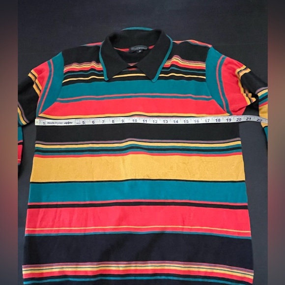 Vintage 80’s Sweater by Carole Little for Saint-Tropez West Men’s Size Small - Picture 4 of 6